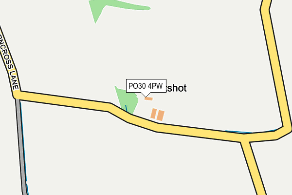 PO30 4PW map - OS OpenMap – Local (Ordnance Survey) PO30 4PW map - OS OpenMap – Local (Ordnance Survey)