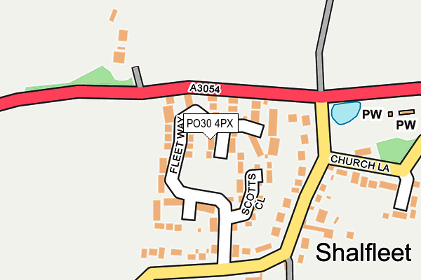 PO30 4PX map - OS OpenMap – Local (Ordnance Survey) PO30 4PX map - OS OpenMap – Local (Ordnance Survey)