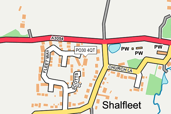 PO30 4QT map - OS OpenMap – Local (Ordnance Survey) PO30 4QT map - OS OpenMap – Local (Ordnance Survey)