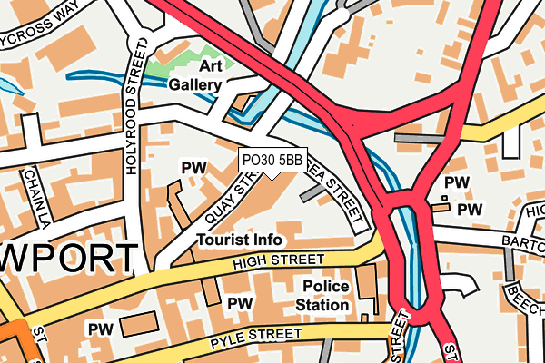 PO30 5BB map - OS OpenMap – Local (Ordnance Survey) PO30 5BB map - OS OpenMap – Local (Ordnance Survey)