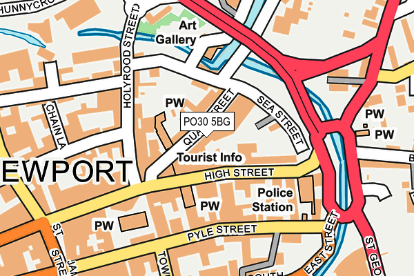 PO30 5BG map - OS OpenMap – Local (Ordnance Survey) PO30 5BG map - OS OpenMap – Local (Ordnance Survey)
