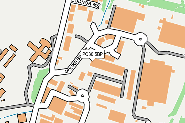PO30 5BP map - OS OpenMap – Local (Ordnance Survey) PO30 5BP map - OS OpenMap – Local (Ordnance Survey)