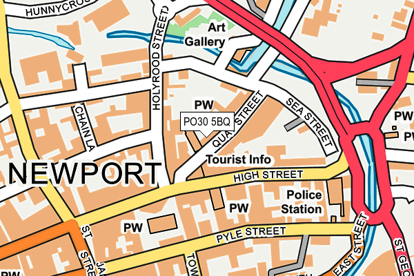 PO30 5BQ map - OS OpenMap – Local (Ordnance Survey) PO30 5BQ map - OS OpenMap – Local (Ordnance Survey)