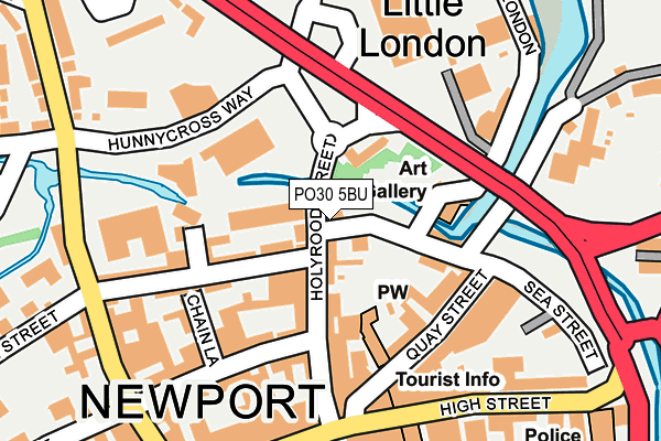 PO30 5BU map - OS OpenMap – Local (Ordnance Survey) PO30 5BU map - OS OpenMap – Local (Ordnance Survey)