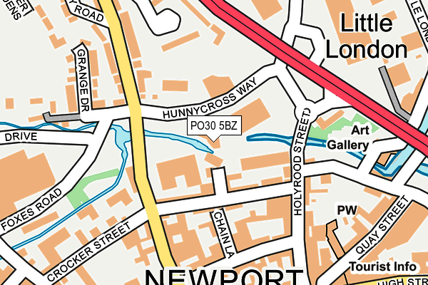 PO30 5BZ map - OS OpenMap – Local (Ordnance Survey) PO30 5BZ map - OS OpenMap – Local (Ordnance Survey)