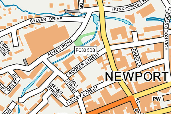 PO30 5DB map - OS OpenMap – Local (Ordnance Survey) PO30 5DB map - OS OpenMap – Local (Ordnance Survey)