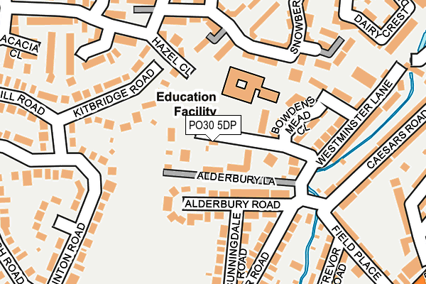 PO30 5DP map - OS OpenMap – Local (Ordnance Survey)