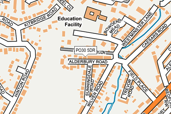 PO30 5DR map - OS OpenMap – Local (Ordnance Survey) PO30 5DR map - OS OpenMap – Local (Ordnance Survey)
