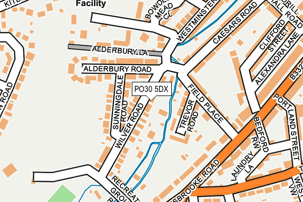 PO30 5DX map - OS OpenMap – Local (Ordnance Survey) PO30 5DX map - OS OpenMap – Local (Ordnance Survey)