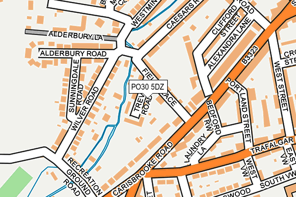 PO30 5DZ map - OS OpenMap – Local (Ordnance Survey) PO30 5DZ map - OS OpenMap – Local (Ordnance Survey)