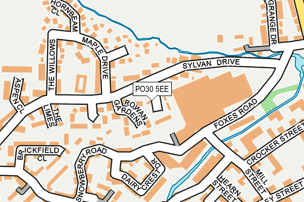 PO30 5EE map - OS OpenMap – Local (Ordnance Survey) PO30 5EE map - OS OpenMap – Local (Ordnance Survey)