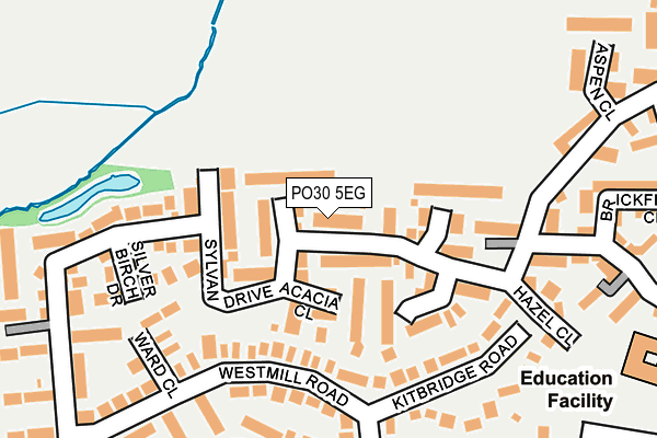 PO30 5EG map - OS OpenMap – Local (Ordnance Survey) PO30 5EG map - OS OpenMap – Local (Ordnance Survey)