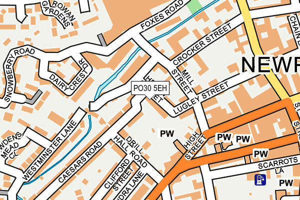 PO30 5EH map - OS OpenMap – Local (Ordnance Survey) PO30 5EH map - OS OpenMap – Local (Ordnance Survey)