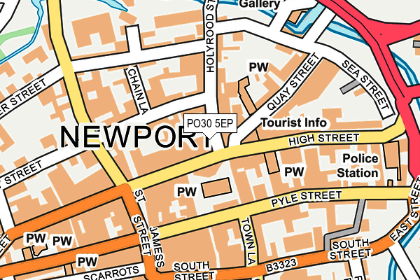 PO30 5EP map - OS OpenMap – Local (Ordnance Survey) PO30 5EP map - OS OpenMap – Local (Ordnance Survey)