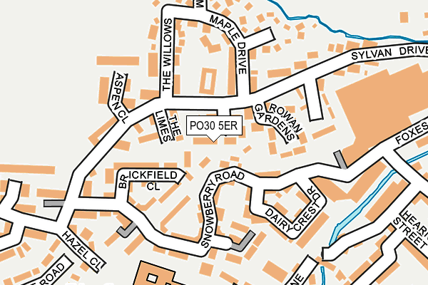 PO30 5ER map - OS OpenMap – Local (Ordnance Survey) PO30 5ER map - OS OpenMap – Local (Ordnance Survey)
