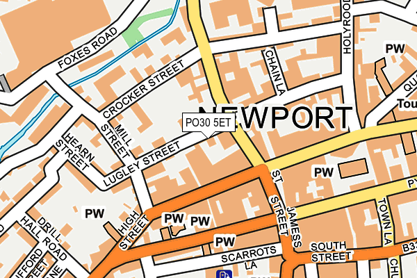 PO30 5ET map - OS OpenMap – Local (Ordnance Survey) PO30 5ET map - OS OpenMap – Local (Ordnance Survey)