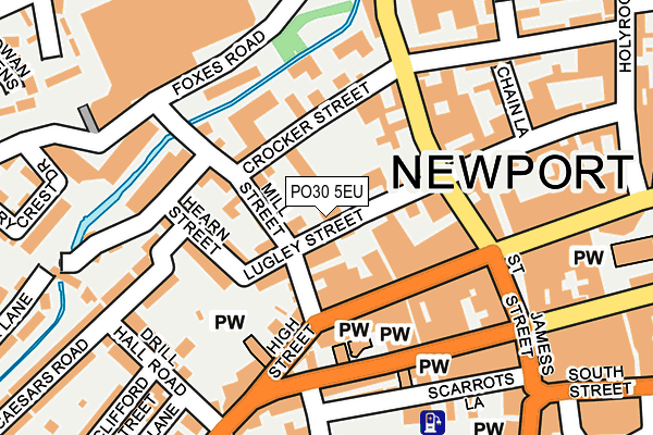 PO30 5EU map - OS OpenMap – Local (Ordnance Survey) PO30 5EU map - OS OpenMap – Local (Ordnance Survey)