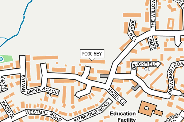 PO30 5EY map - OS OpenMap – Local (Ordnance Survey) PO30 5EY map - OS OpenMap – Local (Ordnance Survey)