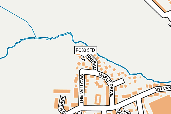 PO30 5FD map - OS OpenMap – Local (Ordnance Survey) PO30 5FD map - OS OpenMap – Local (Ordnance Survey)