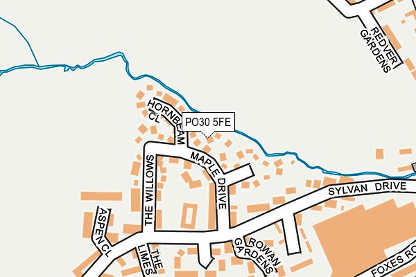 PO30 5FE map - OS OpenMap – Local (Ordnance Survey) PO30 5FE map - OS OpenMap – Local (Ordnance Survey)