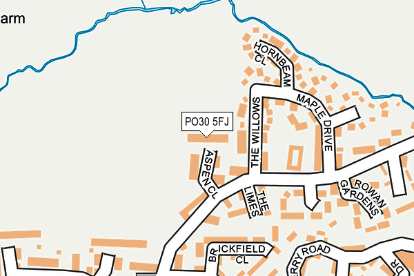 PO30 5FJ map - OS OpenMap – Local (Ordnance Survey) PO30 5FJ map - OS OpenMap – Local (Ordnance Survey)