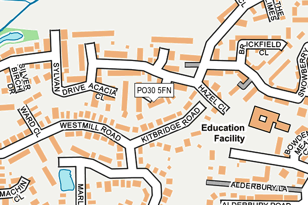 PO30 5FN map - OS OpenMap – Local (Ordnance Survey) PO30 5FN map - OS OpenMap – Local (Ordnance Survey)