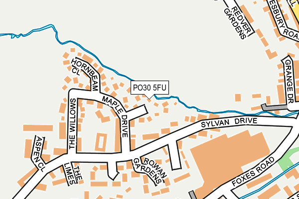 PO30 5FU map - OS OpenMap – Local (Ordnance Survey) PO30 5FU map - OS OpenMap – Local (Ordnance Survey)