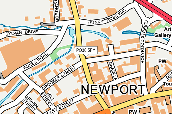 PO30 5FY map - OS OpenMap – Local (Ordnance Survey) PO30 5FY map - OS OpenMap – Local (Ordnance Survey)