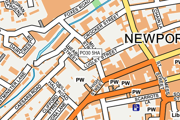 PO30 5HA map - OS OpenMap – Local (Ordnance Survey) PO30 5HA map - OS OpenMap – Local (Ordnance Survey)