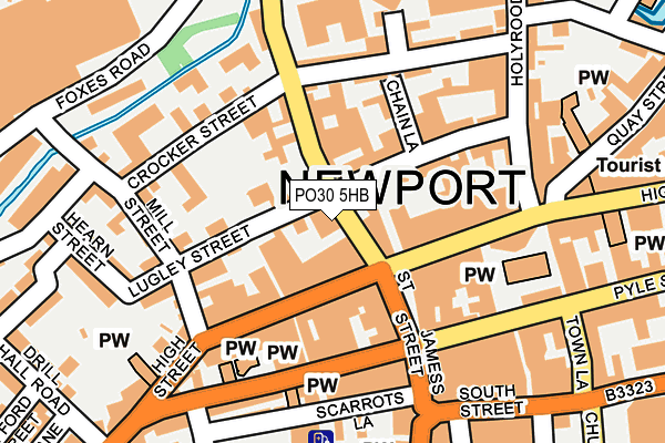 PO30 5HB map - OS OpenMap – Local (Ordnance Survey) PO30 5HB map - OS OpenMap – Local (Ordnance Survey)