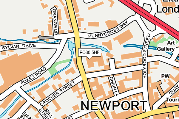 PO30 5HF map - OS OpenMap – Local (Ordnance Survey) PO30 5HF map - OS OpenMap – Local (Ordnance Survey)