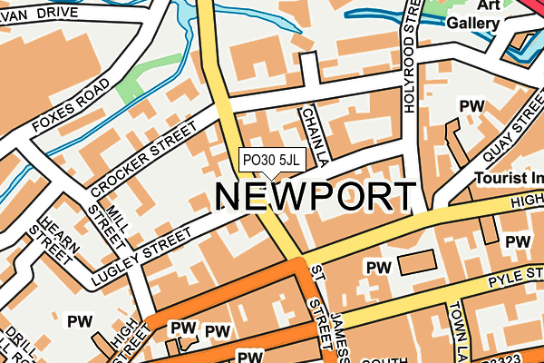 PO30 5JL map - OS OpenMap – Local (Ordnance Survey) PO30 5JL map - OS OpenMap – Local (Ordnance Survey)
