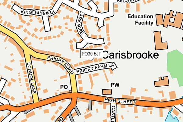 PO30 5JT map - OS OpenMap – Local (Ordnance Survey)