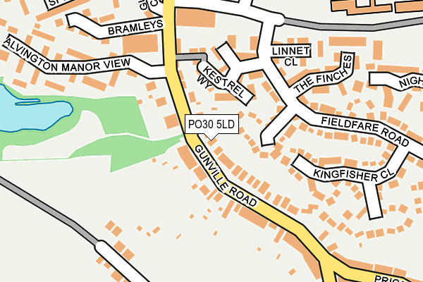 PO30 5LD map - OS OpenMap – Local (Ordnance Survey) PO30 5LD map - OS OpenMap – Local (Ordnance Survey)