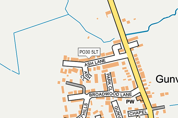 PO30 5LT map - OS OpenMap – Local (Ordnance Survey) PO30 5LT map - OS OpenMap – Local (Ordnance Survey)