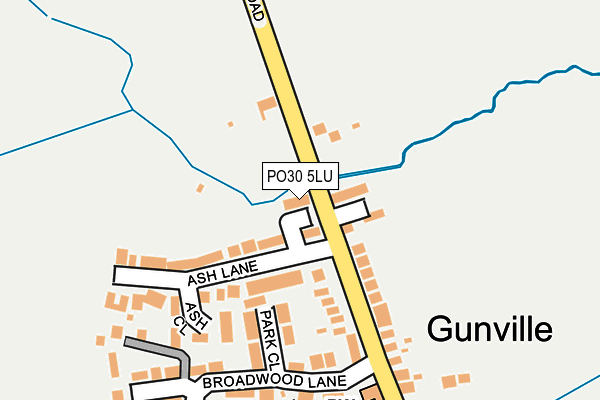 PO30 5LU map - OS OpenMap – Local (Ordnance Survey)