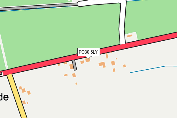 PO30 5LY map - OS OpenMap – Local (Ordnance Survey)