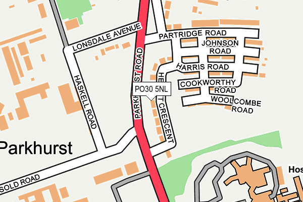 PO30 5NL map - OS OpenMap – Local (Ordnance Survey) PO30 5NL map - OS OpenMap – Local (Ordnance Survey)
