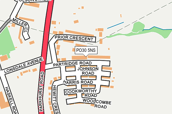 PO30 5NS map - OS OpenMap – Local (Ordnance Survey) PO30 5NS map - OS OpenMap – Local (Ordnance Survey)