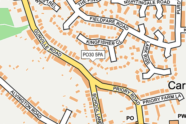 PO30 5PA map - OS OpenMap – Local (Ordnance Survey)