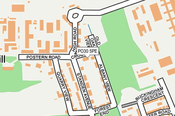 PO30 5PE map - OS OpenMap – Local (Ordnance Survey) PO30 5PE map - OS OpenMap – Local (Ordnance Survey)