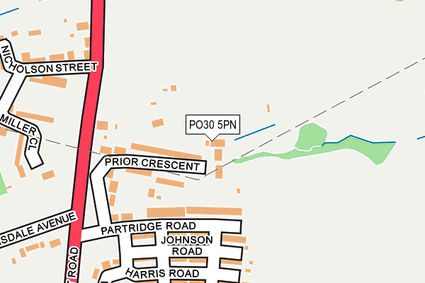 PO30 5PN map - OS OpenMap – Local (Ordnance Survey) PO30 5PN map - OS OpenMap – Local (Ordnance Survey)