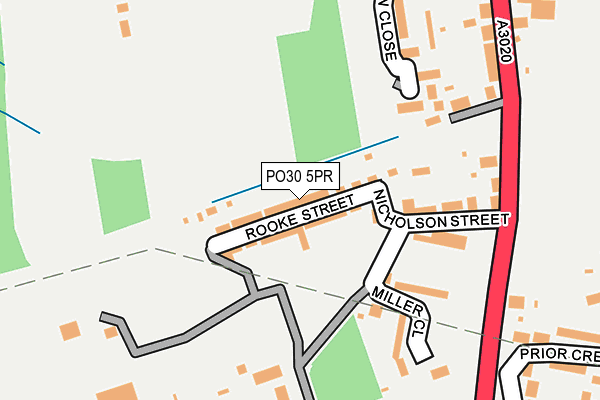 PO30 5PR map - OS OpenMap – Local (Ordnance Survey) PO30 5PR map - OS OpenMap – Local (Ordnance Survey)
