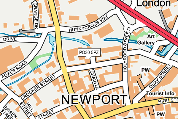 PO30 5PZ map - OS OpenMap – Local (Ordnance Survey) PO30 5PZ map - OS OpenMap – Local (Ordnance Survey)