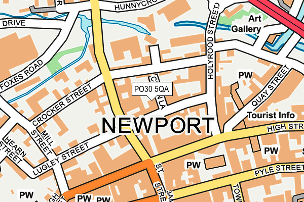 PO30 5QA map - OS OpenMap – Local (Ordnance Survey) PO30 5QA map - OS OpenMap – Local (Ordnance Survey)