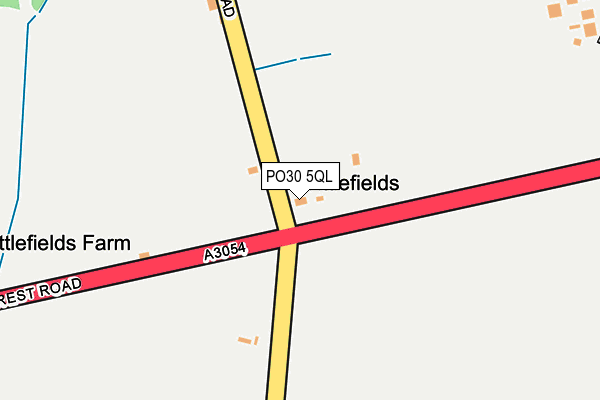 PO30 5QL map - OS OpenMap – Local (Ordnance Survey) PO30 5QL map - OS OpenMap – Local (Ordnance Survey)
