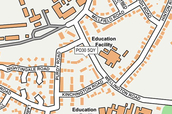 PO30 5QY map - OS OpenMap – Local (Ordnance Survey)