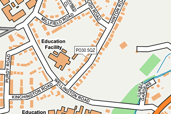 PO30 5QZ map - OS OpenMap – Local (Ordnance Survey)