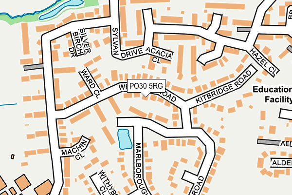PO30 5RG map - OS OpenMap – Local (Ordnance Survey) PO30 5RG map - OS OpenMap – Local (Ordnance Survey)