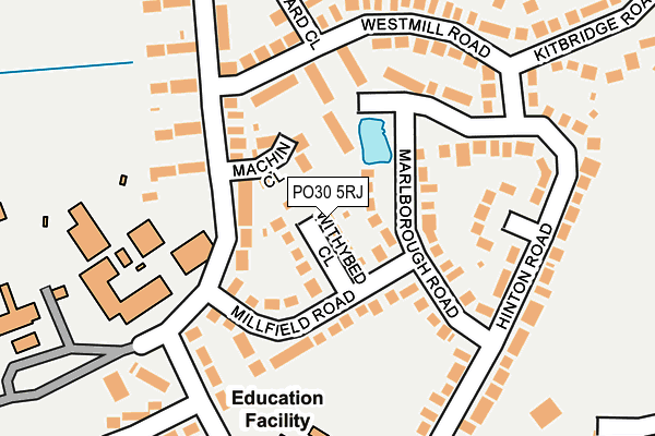 PO30 5RJ map - OS OpenMap – Local (Ordnance Survey) PO30 5RJ map - OS OpenMap – Local (Ordnance Survey)